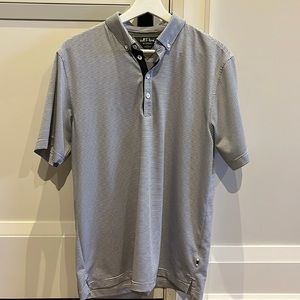 Adidas Adipure Striped Golf Shirt